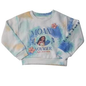 Character Girls Soft Crewneck Graphic Print Sweatshirt - Moana